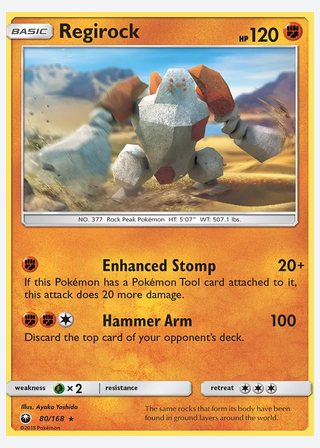 Regirock — catalogusbeeld