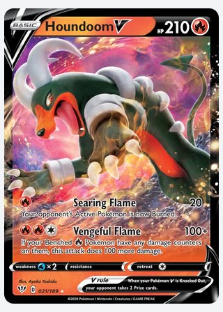 Houndoom V — catalogusbeeld