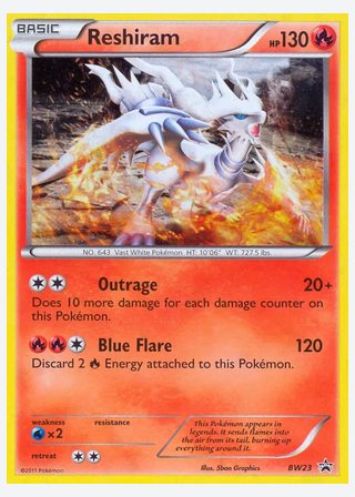 Reshiram — catalogusbeeld