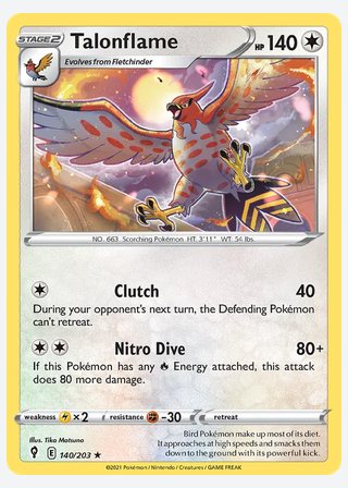 Talonflame — catalogusbeeld
