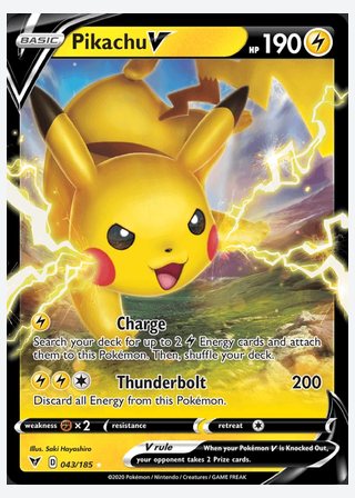 Pikachu V — catalogusbeeld