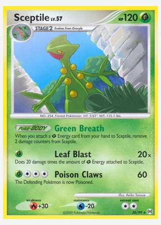 Sceptile — catalogusbeeld