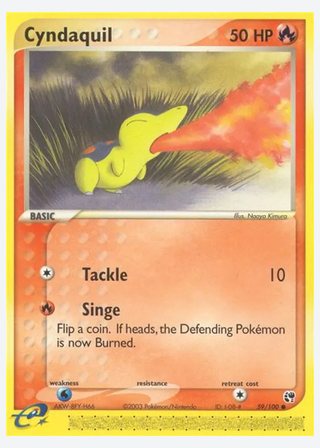 Cyndaquil — catalogusbeeld