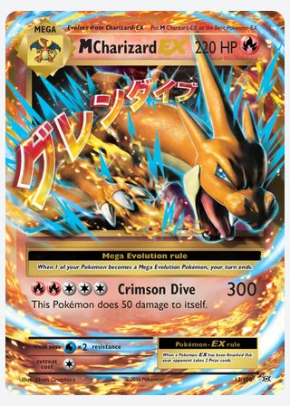 M Charizard EX — catalogusbeeld