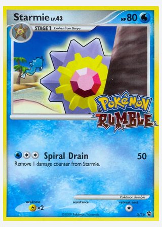 Starmie — catalogusbeeld