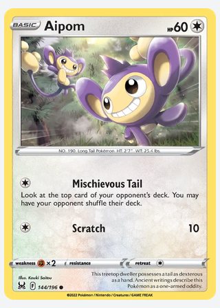 Aipom — catalogusbeeld