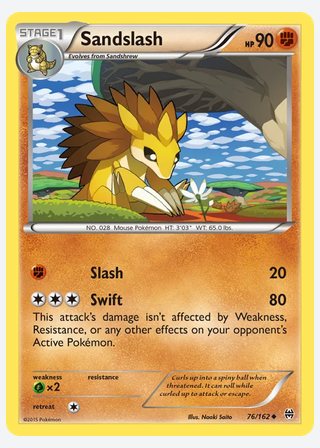 Sandslash — catalogusbeeld