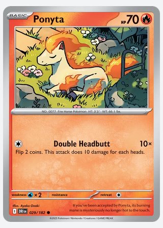 Ponyta — catalogusbeeld