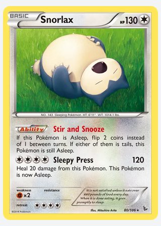 Snorlax — catalogusbeeld