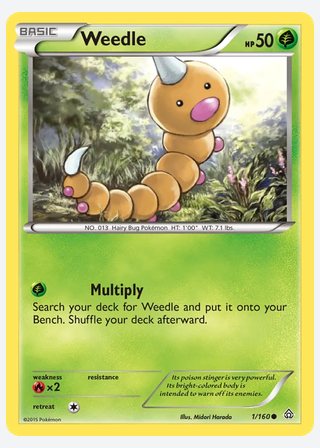 Weedle — catalogusbeeld