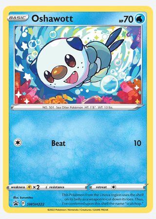 Oshawott — catalogusbeeld