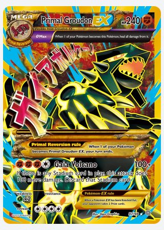 Primal Groudon EX — catalogusbeeld