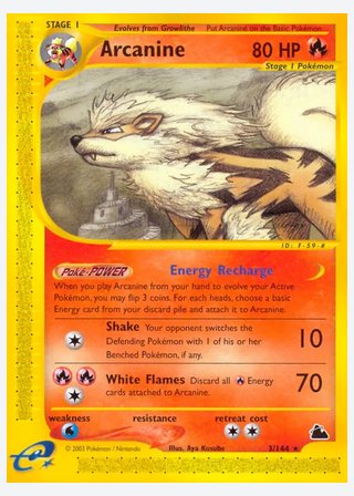 Arcanine — catalogusbeeld