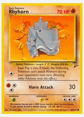Rhyhorn — catalogusbeeld