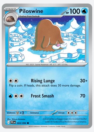 Piloswine — catalogusbeeld