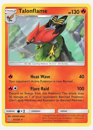 Talonflame — catalogusbeeld