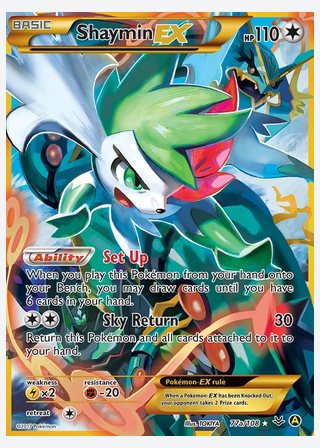 Shaymin EX — catalogusbeeld