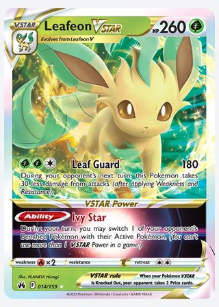 Leafeon VSTAR — catalogusbeeld