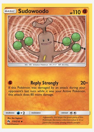 Sudowoodo — catalogusbeeld