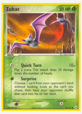 Zubat — catalogusbeeld