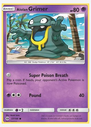 Alolan Grimer — catalogusbeeld