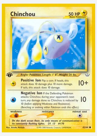Chinchou — catalogusbeeld