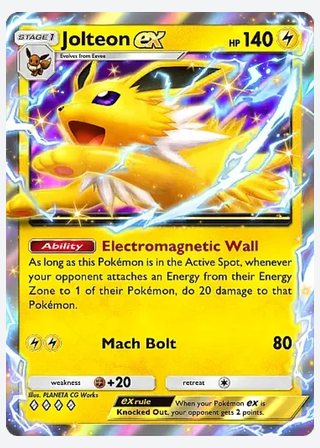 Jolteon ex — catalogusbeeld