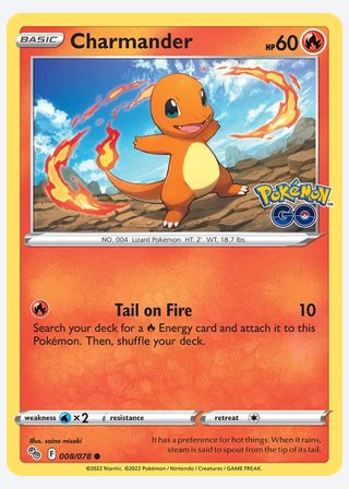Charmander — catalogusbeeld