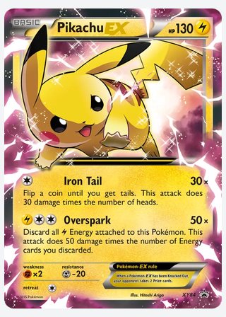 Pikachu EX — catalogusbeeld