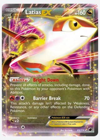 Latias-EX — catalogusbeeld