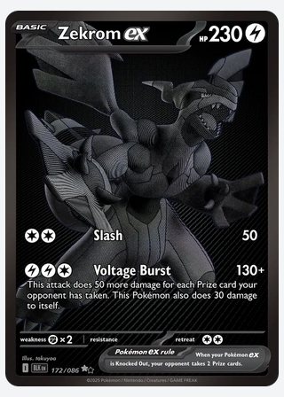 Zekrom ex — catalogusbeeld