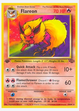Flareon — catalogusbeeld