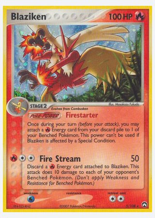 Blaziken — catalogusbeeld