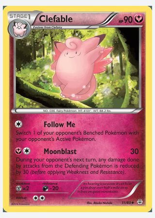Clefable — catalogusbeeld