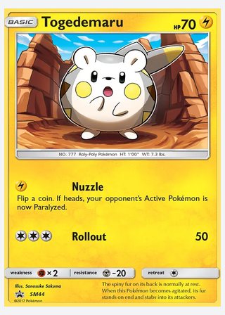 Togedemaru — catalogusbeeld