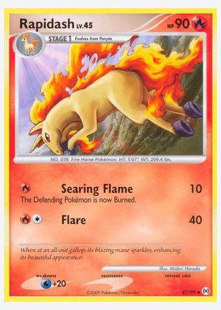 Rapidash — catalogusbeeld