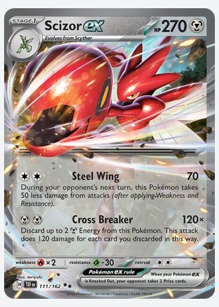 Scizor ex — catalogusbeeld