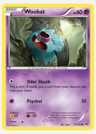 Woobat — catalogusbeeld