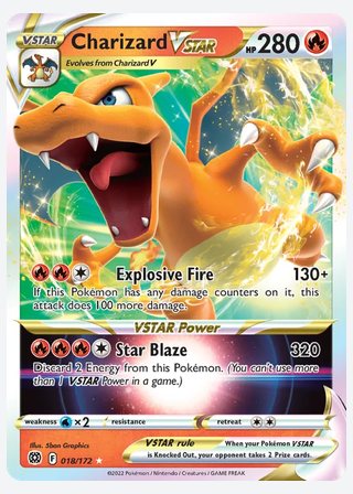 Charizard VSTAR — catalogusbeeld