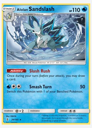 Alolan Sandslash — catalogusbeeld