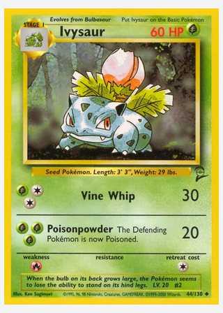 Ivysaur — catalogusbeeld