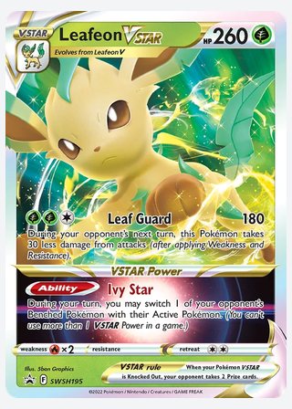 Leafeon VSTAR — catalogusbeeld