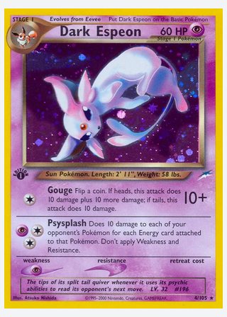 Dark Espeon — catalogusbeeld