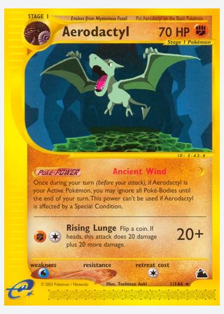 Aerodactyl — catalogusbeeld