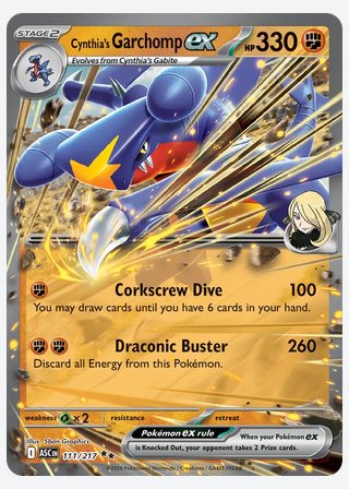 Cynthia's Garchomp ex — catalogusbeeld