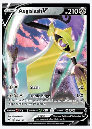 Aegislash V — catalogusbeeld