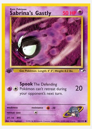 Sabrina's Gastly — catalogusbeeld