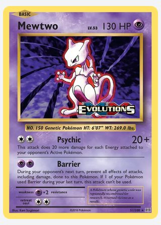 Mewtwo — catalogusbeeld