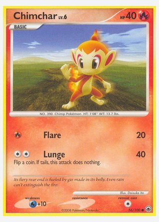 Chimchar — catalogusbeeld