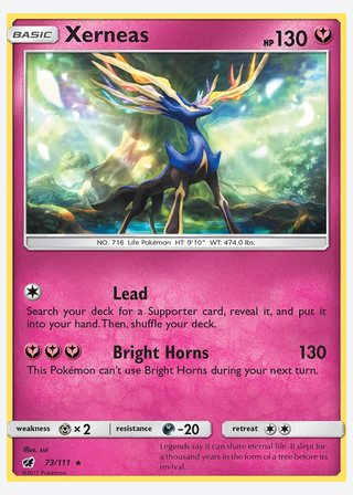 Xerneas — catalogusbeeld